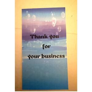 Custom shirt wash directions cards - 50 cards